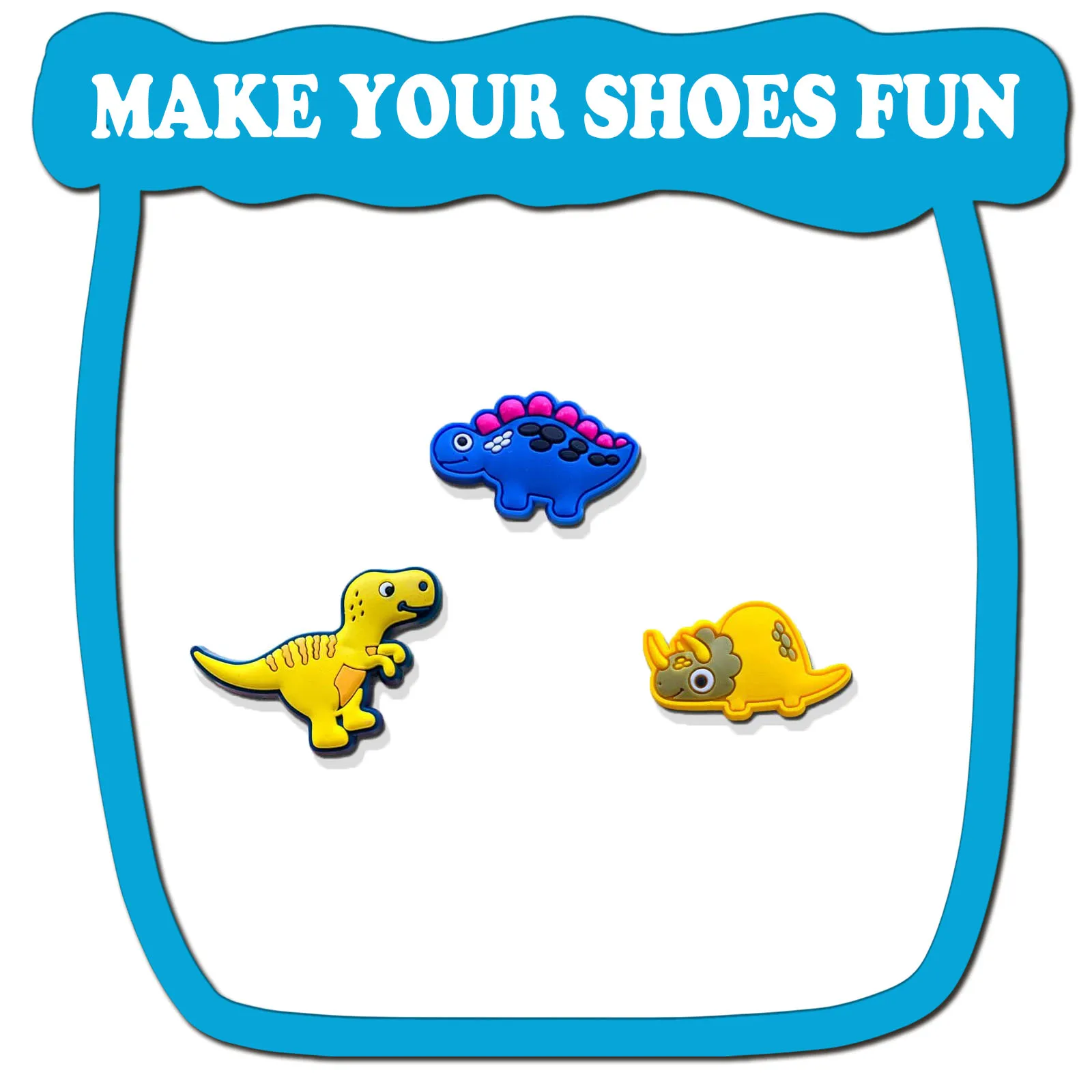 30Pcs Dinosaur Series Shoe Charms For Croc Sandals, PVC Shoe Decorations Accessories For Christmas