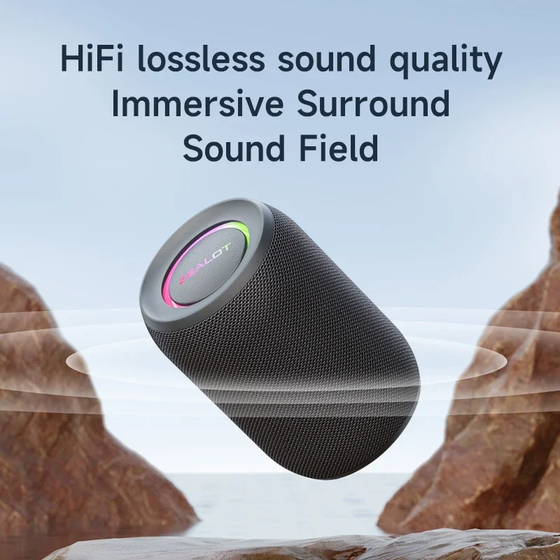 ZEALOT-S32PRO Powerful Bluetooth Speaker, Bass Wireless, LED Light, Outdoor Speakers, Subwoofer, Waterproof Sound Box Support
