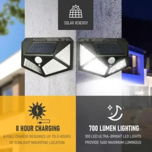 Multifunctional Solar Lamp Outdoor Garden Decoration Solar Led Light Waterproof Sunlight Powered Spotlight with Motion Sensor