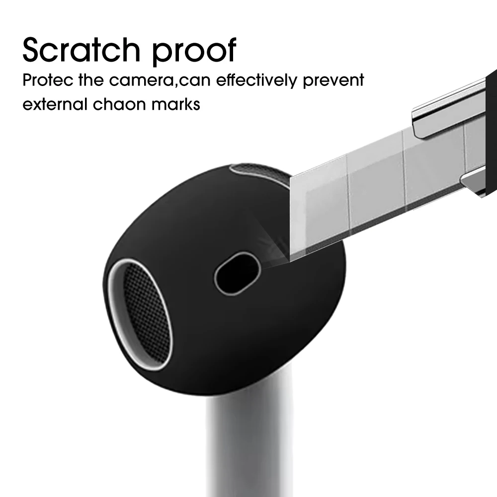 3 Pair Silicone Eartips For Apple AirPods 4 Replacement Ultra Thin Rubber Earbuds Ear Tips For Airpod 4 Anti-Slip Earphone Cover