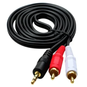 1.4m Audio Cable 3.5 Jack To 2 Rca Male To Male 2rca To 3.5mm Aux Stereo Audio Car Cable Splitter