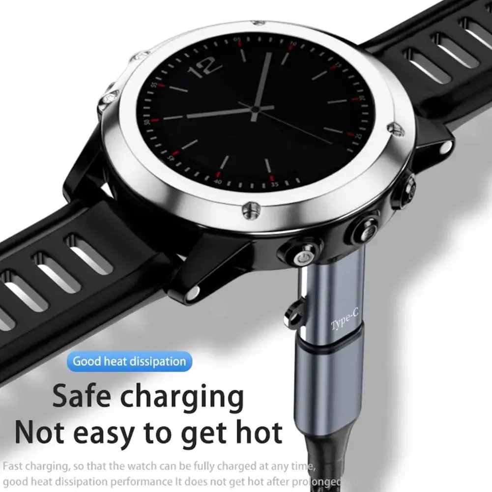Type C Charger Adapter For Garmin Fenix 7 7X 5S 6 6X 6S PRO Smart Watch Chargering Converter Accessories