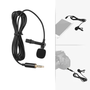 1.5m USB Lavalier Microphone Portable Metal Clip Lapel Mic for PC Laptop Mobile Phone - Audio Recording Accessory