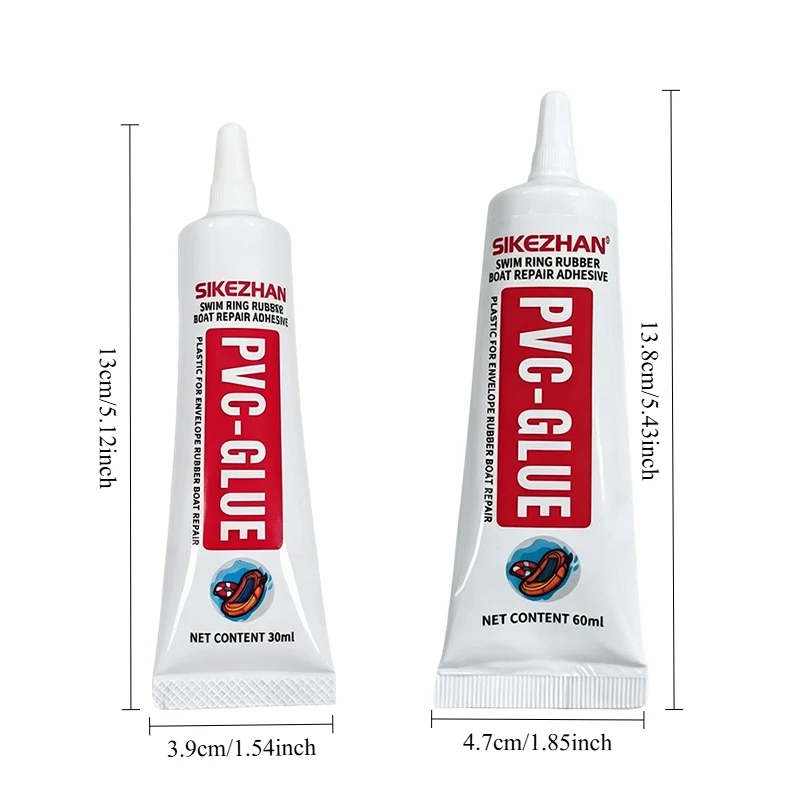 PVC Glue Inflatable Boat Swim Ring Repair Adhesive Waterproof Sealant for Air Mattress Kayak Pool Dinghy Care 60ml - SIKEZHAN