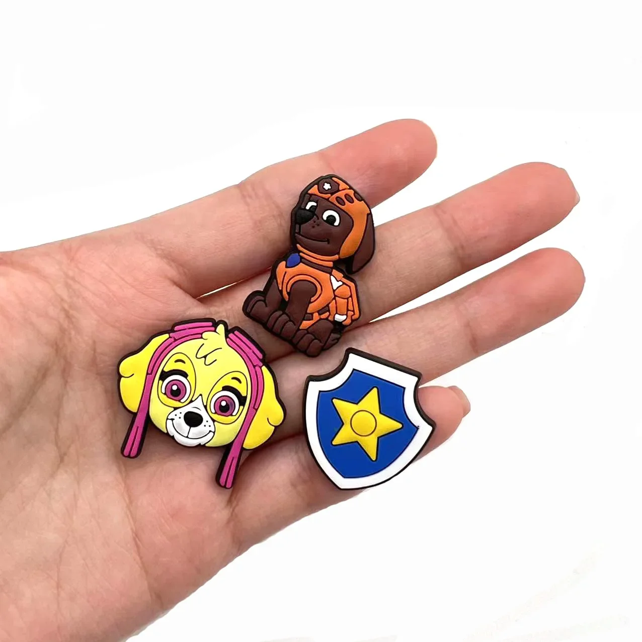 Paw Patrol PVC Shoe Charms Cartoon Animals DIY Decorations for Crocs Party Shoes Kids Toys Christmas Gift Accessories