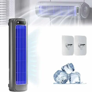 2026 New Upgrade Tower Air Cooling Fan With Remote Control 6Wind Speed Bladeless Table Fan Mist Cooling Fan Built-in Air Purifie