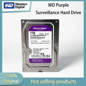 Western Digital 4TB 3TB 2TB 1TB WD Purple Surveillance Internal Hard Drive HDD - SATA 6 Gb/s, 64 MB Cache, 3.5"  1TB-WD10EJRX