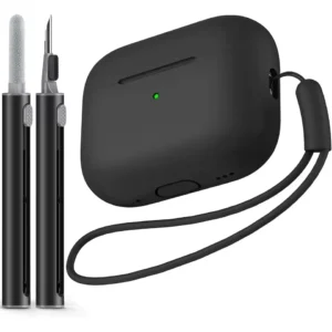 For Airpods pro 2 case Cover with Cleaner Pen Kit Soft Silicone Protective Case for Apple Airpods pro 2nd/1st case Generation
