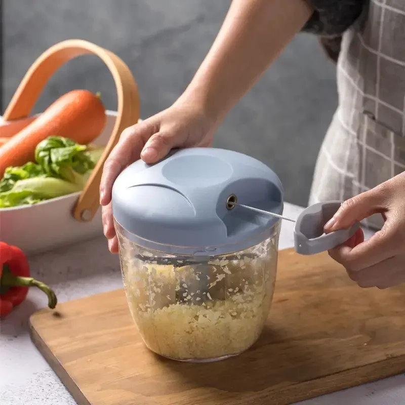 1pc, Vegetable Cutter, Multifunctional Garlic Masher, Manual Food Chopper, Vegetable Chopper, Creative Garlic Crusher, Meat Mash