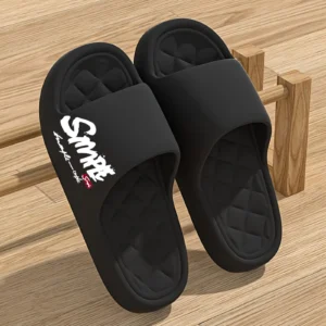 Four-Season Men's Fashion Slippers, Waterproof Non-Slip Casual Soft Perforated Bathroom Slippers, Suitable for Bathroom, Swimmin