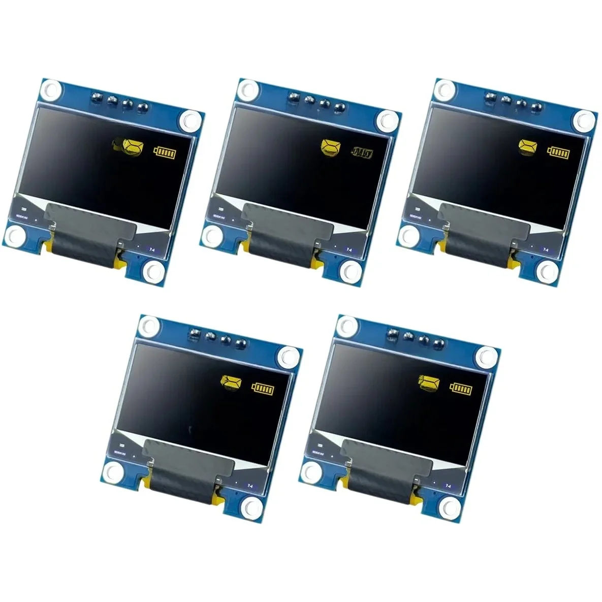 0.96' Inch OLED Display Screen Module I2C IIC 128x64 SS - D - 1306 3.3V-5V Blue Yellow for Arduino ESP32 ESP8266