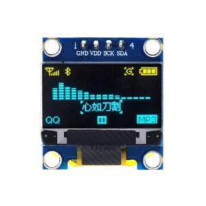 0.96' Inch OLED Display Screen Module I2C IIC 128x64 SS - D - 1306 3.3V-5V Blue Yellow for Arduino ESP32 ESP8266