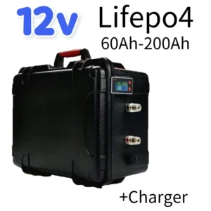 DS Portable Lifepo4 Polymer Battery 12V High Capacity Lightweight Various Sizes 60Ah-200Ah for Boat Motor Power Banks